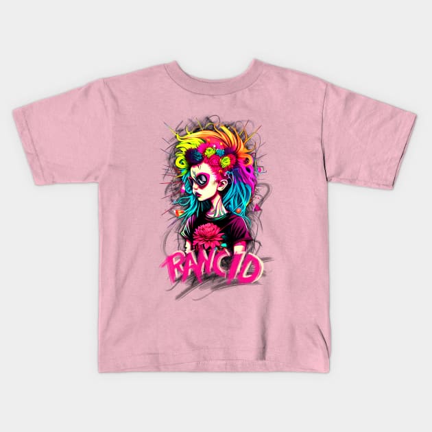 Punk Girl - Rancid Kids T-Shirt by VACO SONGOLAS